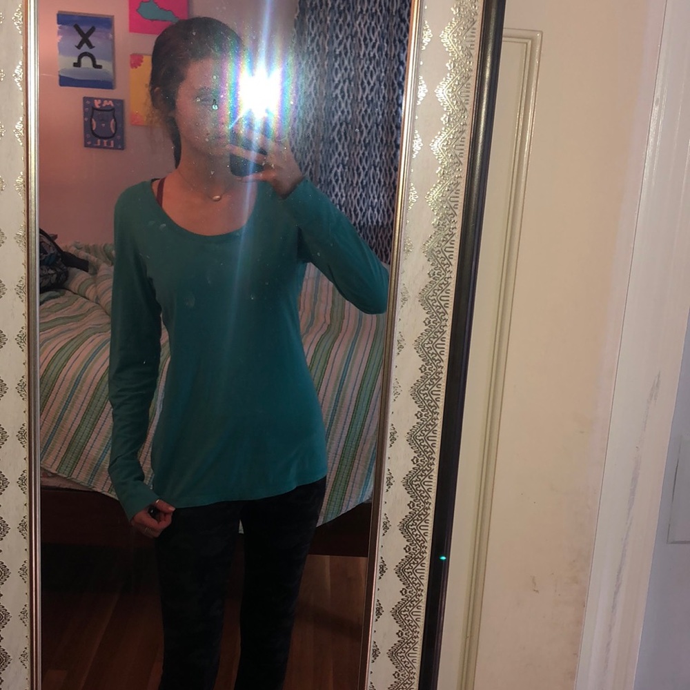 size large blue long sleeve